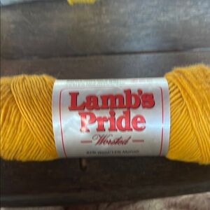 Lamb's Pride Worsted Yarn in Yellow